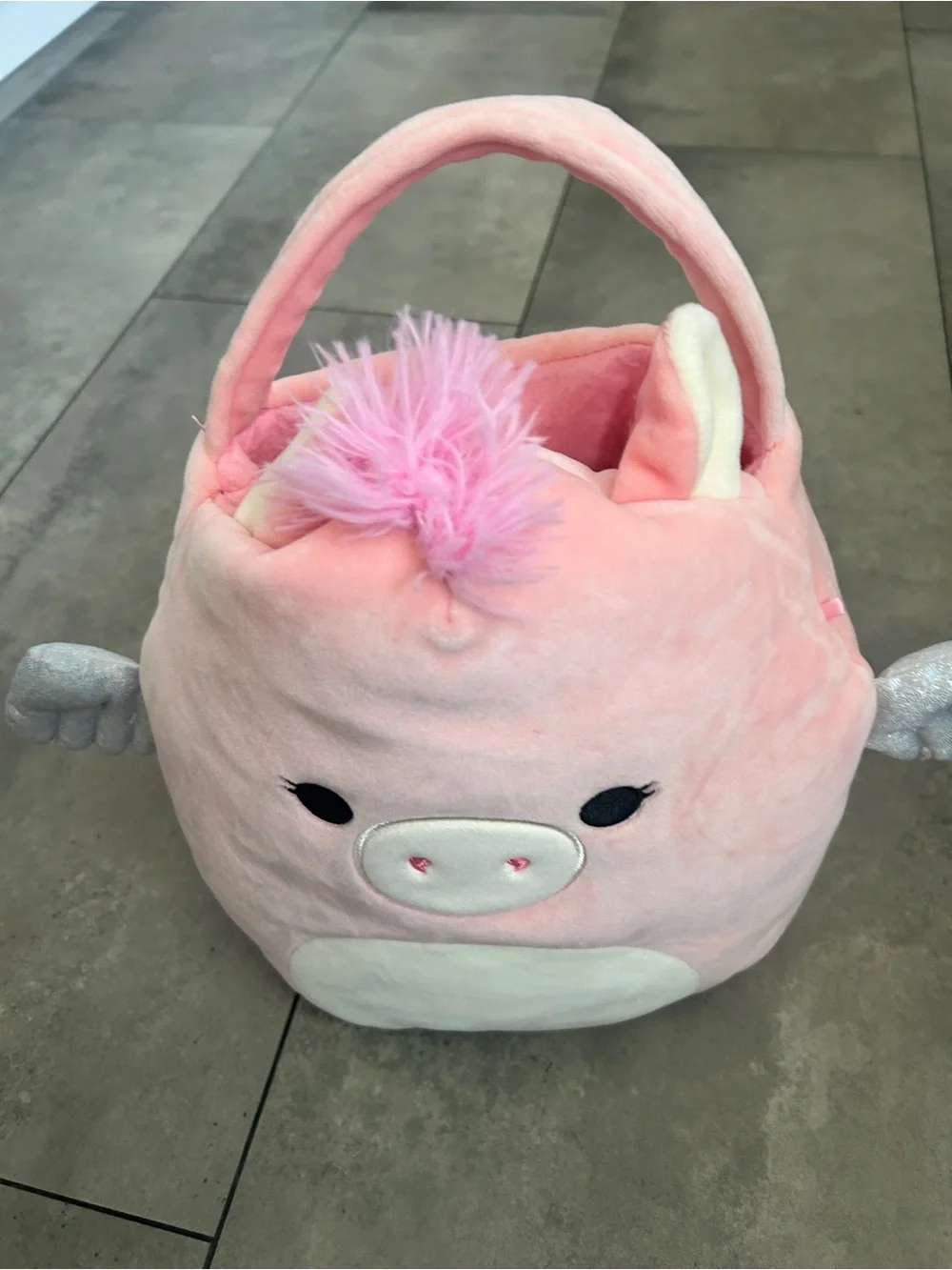 Squishmallows Kelly Pandora Pegasus 12 inch plush tote bag treat bag